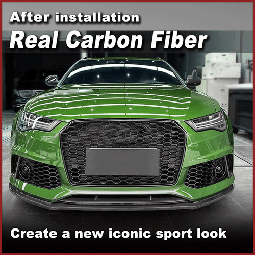 Labio delantero de carbono labio del alerón alerón delantero se adapta a Audi A6 Avant RS6 C7 13-18 - Imagen 2 de 13