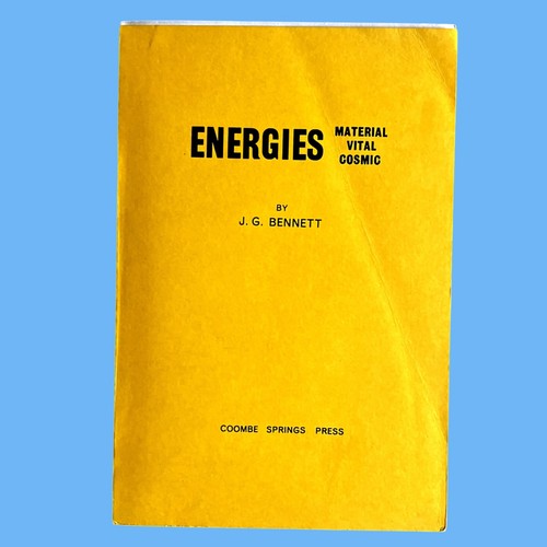 J.G. Bennett- Energies: Material Vital Cosmic (1964 1st Ed) UK DJ PB Gurdjieff - Picture 5 of 7