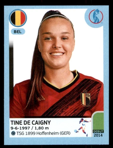 Panini Women's Euros 2022 Sticker - Tine De Caigny Belgium No. 343