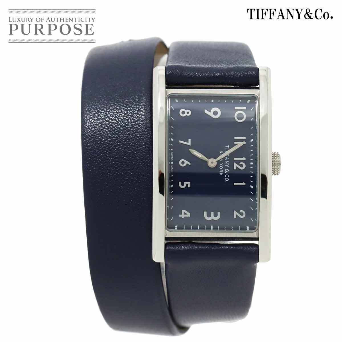 Tiffany Co. EastWest 34677344 Women s Watch Navy Dial Quartz Watch East West