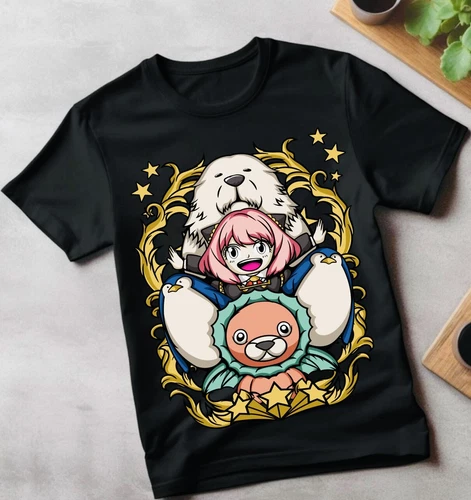 SPY x FAMILY Unisex T-Shirt Loid Yor Anya Bon Forger Manga Anime Shirt All Size