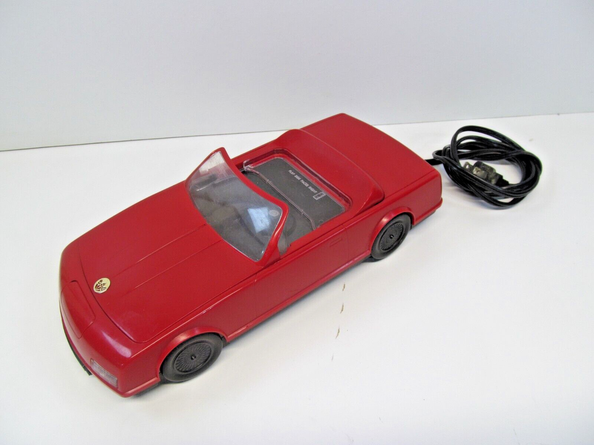 Kinyo Red Sport Car Convertible VHS Video Cassette Rewinder