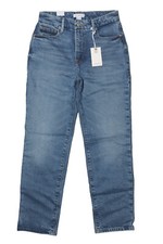Good American Good Vintage Straight Jeans GV602TFT BLUE942 Size 00/24 Inseam 28"