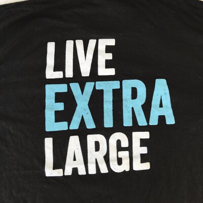 Pabst Blue Ribbon Beer Shirt L Black PBR Live Extra Large Lager Promo Ale 3159