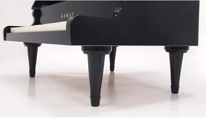 Piano de cola Kawai modelo 1141 negro 425x450x205mm con patas y tapa cerrada ...