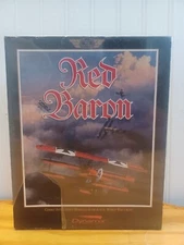  Sierra / Dynamix Red Baron Sealed 1990 MS-DOS 3.5" Floppy Big Box PC See Photos