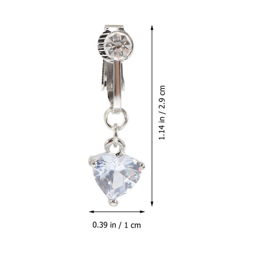 Fake Navel Navel Piercing Jewelry Belly Button Jewelry Navel Decoration - Picture 14 of 14