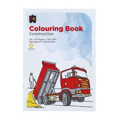 Construction Colouring Book Bleed Proof Paper Heavy Duty Beautifully Illustrated
