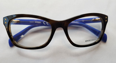 DIESEL DL5073-1 COL. 050 HAVANA BLUE OPTICAL FRAME EYESIZE 53-17-140