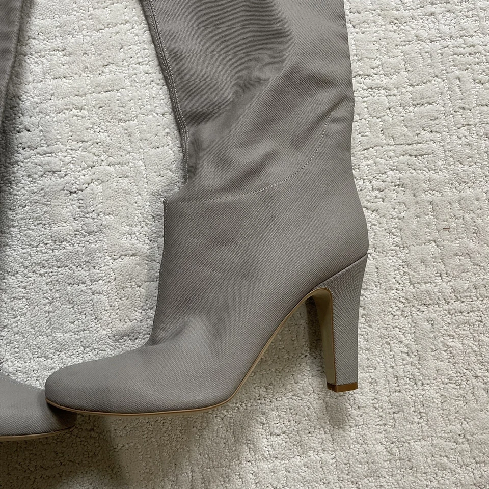 Botas grises STELLA MCCARTNEY hasta la rodilla material vegano talla 40 1/2 Foto 4 de 4