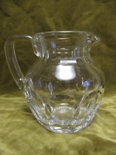 St. Louis Kristall Wasserkrug flache Seiten Mod Poincare (Crystal Pitcher) - Bild 1 von 8