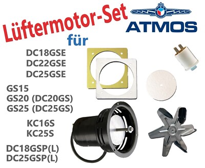 ATMOS Lüftermotor-Set für GSE, GS, GSP(L) und KC Kessel