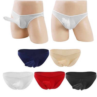 Mens Sexy Boxer Shorts Lingerie Thong Elephant Nose Underwear Briefs Panties