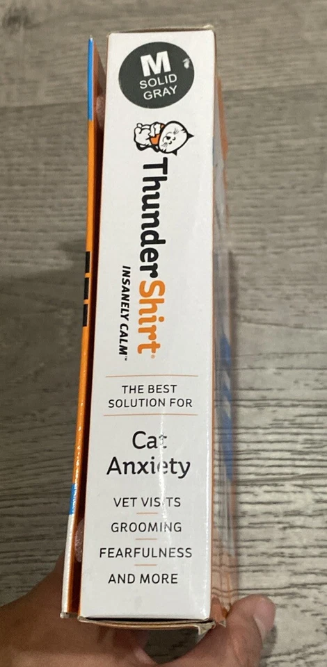 Camisa Thunder Jaqueta Ansiedade Gato, Cinza Urze MÉDIA (9 a 13 libras) - Imagem 3 de 4