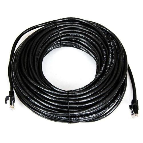 Monoprice schwarzes 75 Fuß Ethernet-Kabel für Aviom-Systeme - Bild 1 von 2