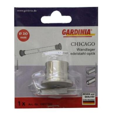 Supporto A Parete Per Tende Gardinia - Metallo Bianco, Per Aste Da 20mm, 12.1x10x0.1cm - Foto 8