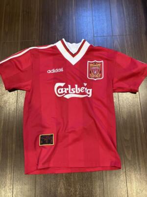 リバプール1995/96 awayマクナマナンサッカーユニフォームadidas Vintage Mc Manaman Liverpool 95/96 Home Jersey Size S adidas