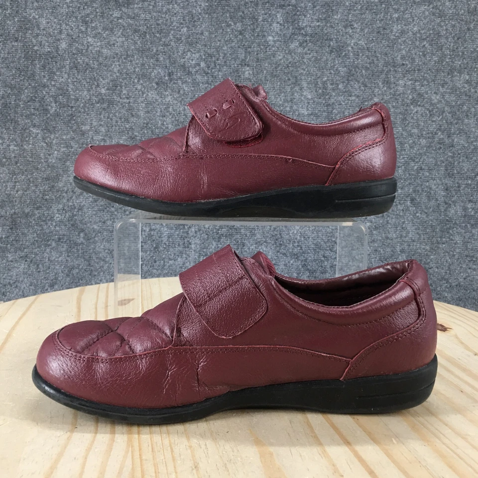 Dr. Scholls Shoes Womens 8 M Double Air Pilo Loafers Burgundy Quilted Low E68-14 - Image 2 of 4
