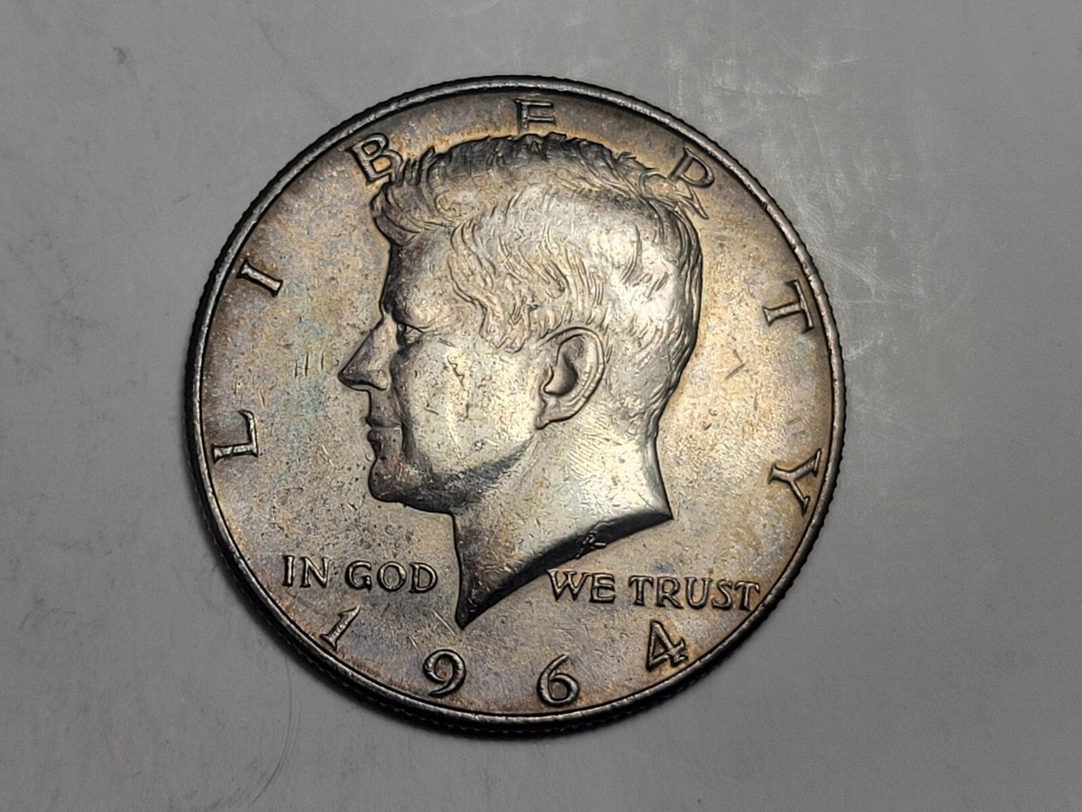 [M-17] FUNNY / 1964 HALF DOLLAR JFK コンチョ JFK HALF DOLLAR 1964 JOHN KENNEDY BUST RAISED 3 DIMENSIONAL