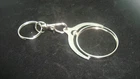 Morgan Peace SILVER DOLLAR Coin Bezel Spinner Holder Silver Plated + Key Chain