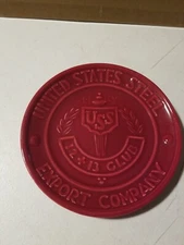 Vintage 1958 Pennsbury Pottery US Steel Export Company 12 + 13 Club Plate