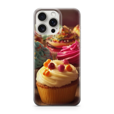 LAUB STONE Handy Hülle Schutz Transparent für Xiaomi Redmi 13 Motiv Cup Cakes