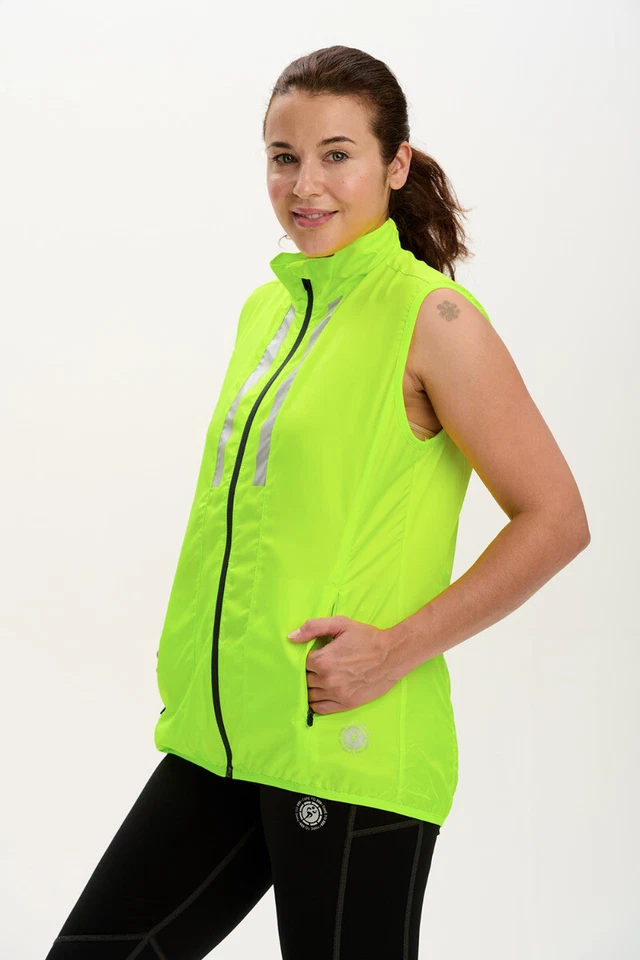 Women's Pace Running Gilet - Lightweight Windproof Reflective Trim & Two Pock... - Image 3 of 4