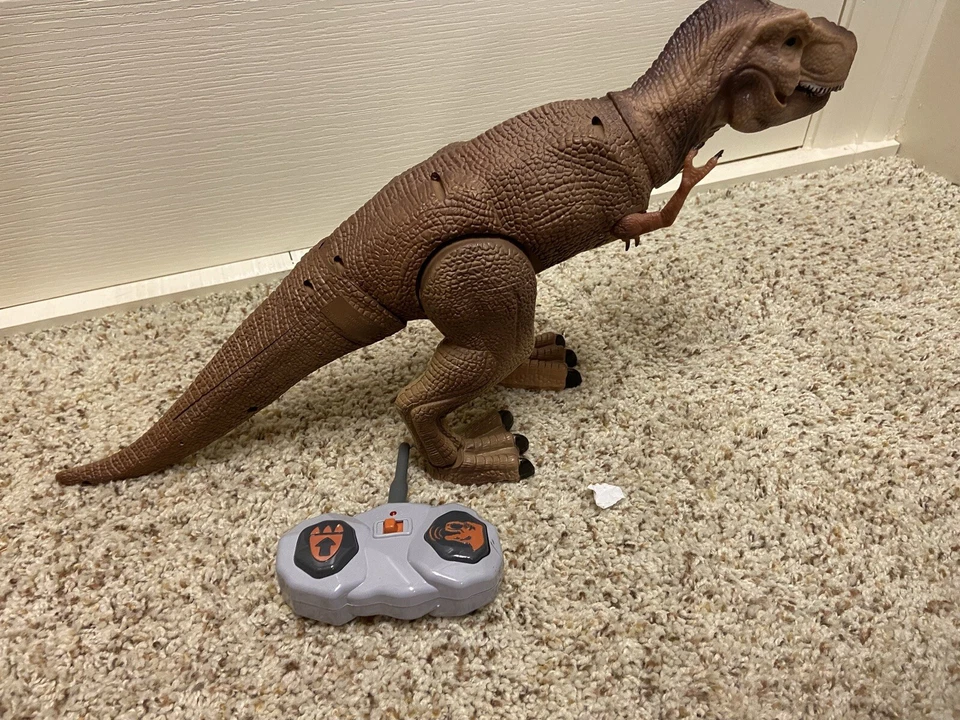 Smithsonian RC T.Rex Radio Control Animado Acción Dinosaurio La Serie Negra Foto 4 de 4