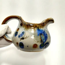 KEN EDWARDS~Tonala~El Paloma~Handmade Creamer~3.25"x5.75"w~ Blue Hues~EXCELLENT