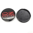 4 x 55 mm OZ racing wheel cover hub cap hub caps black/red M582