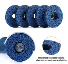 5" x7/8" Blue Strip Clean Disc Paint Stripping Rust Remover Sanding Wheels 5PACK