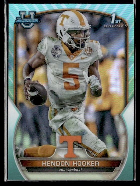 L5,485 - 2022 Bowman Chrome University Aqua Refractors #21 Hendon Hooker /299