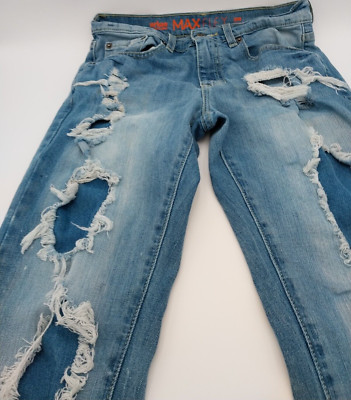 Urban Pipeline max Flex Mens 29 x30 Slim straight Distressed Denim Jeans