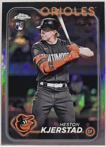 2024 Topps Chrome Heston Kjerstad Rookie RC Refractor #142 Baltimore Orioles