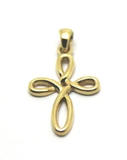 Kaedesigns New Genuine Small 9Ct 9K Delicate Yellow Gold Celtic Cross Pendant