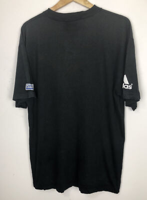 Vintage 1998 France FIFA WORLD CUP Official Adidas Black T-Shirt