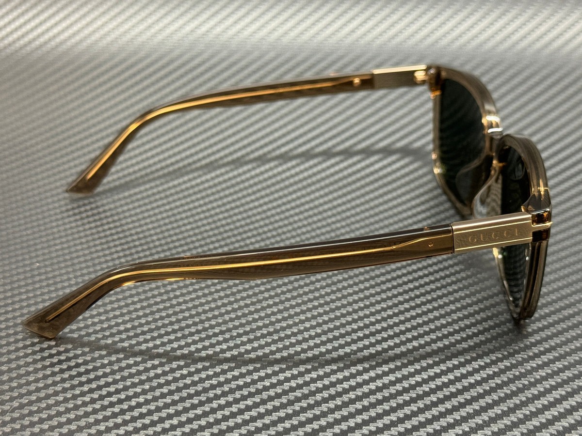 GUCCI サングラス GG1505SK-004 BROWN/GREEN ユニセックス GUCCI GG1505SK 004 Brown Green Men's Large 55 mm Sunglasses