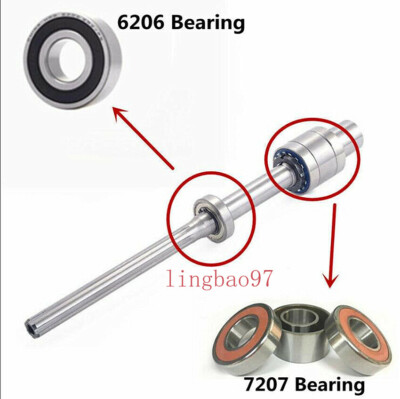 1PC/1Set BRIDGEPORT Milling Machine R8 Spindle Bearings Assembly 6206 +7207 Tool