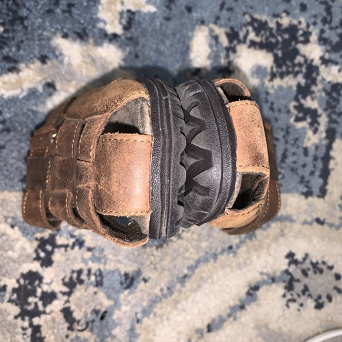 Stride-Rite Angler Fisherman Leather Upper Toddler Sandals Brown Size 9.5 XW - Picture 8 of 10