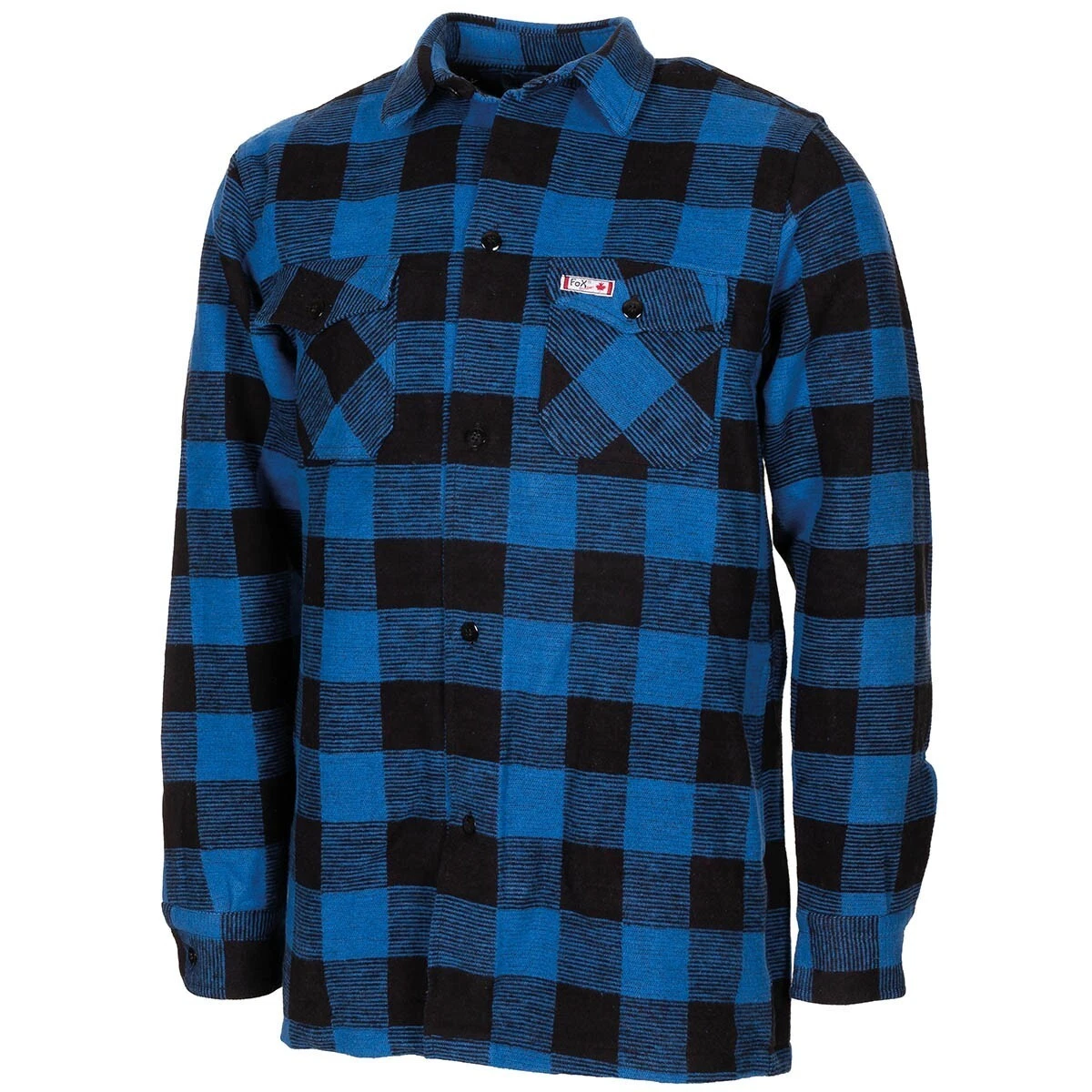 Camicia A Quadri In Flanella Per Ragazzo 13-14 Anni - Cromoncent Maniche Lunghe Con Bottoni - Nero E Blu