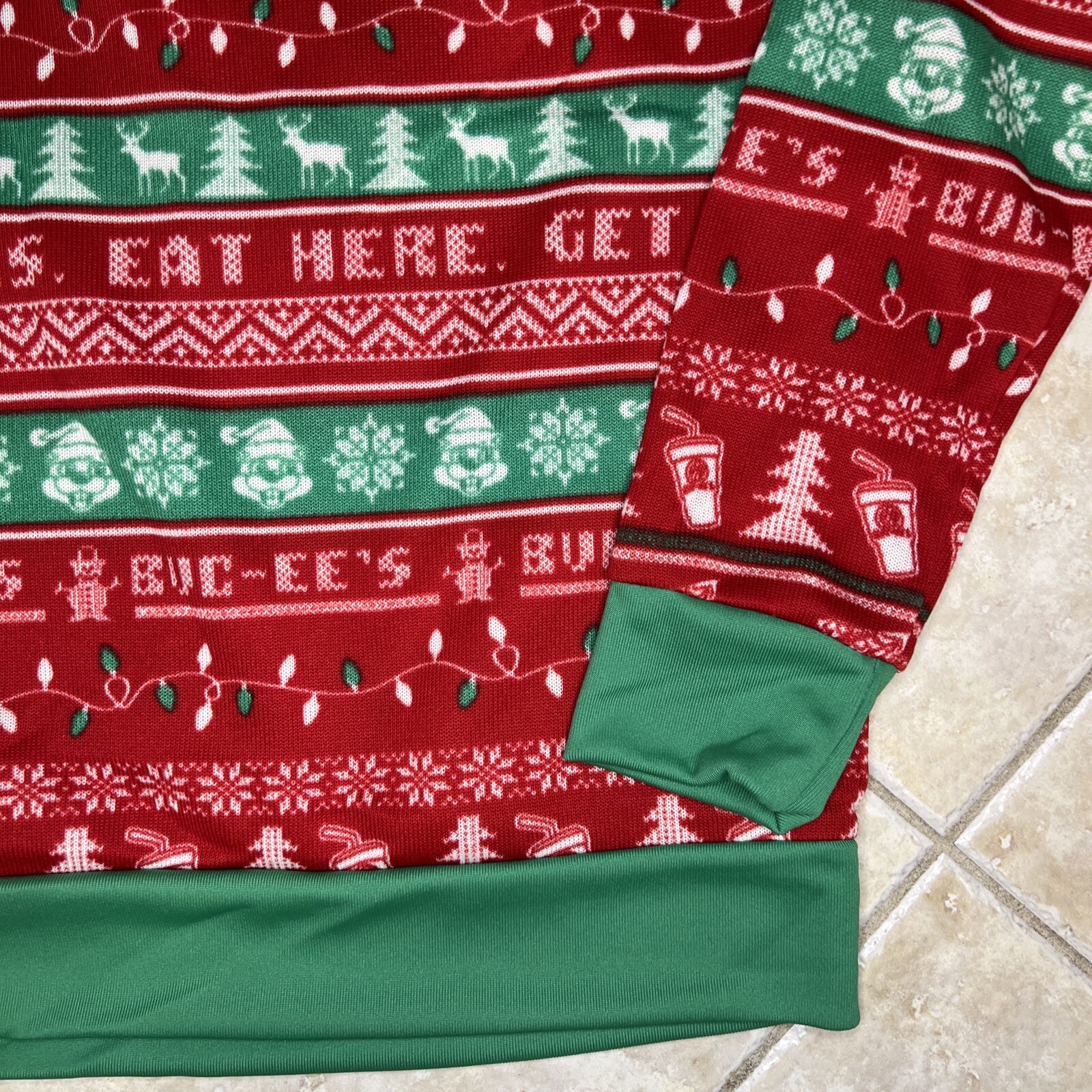 Bucee's Bucees Beaver Christmas Holiday Ugly Sweater XL Eat Here Get Gas NWT eBay