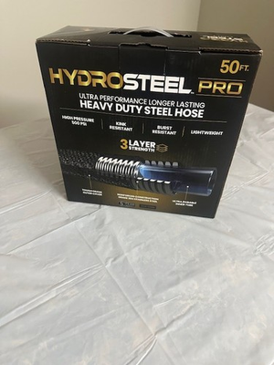 #ad #ad HydroSteel Pro 50ft Heavy Duty Steel Garden Hose $32.00