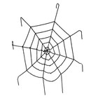 1.5 Gothic Spooky Plush Spider Web Net Halloween Haunted House Bar Decoration