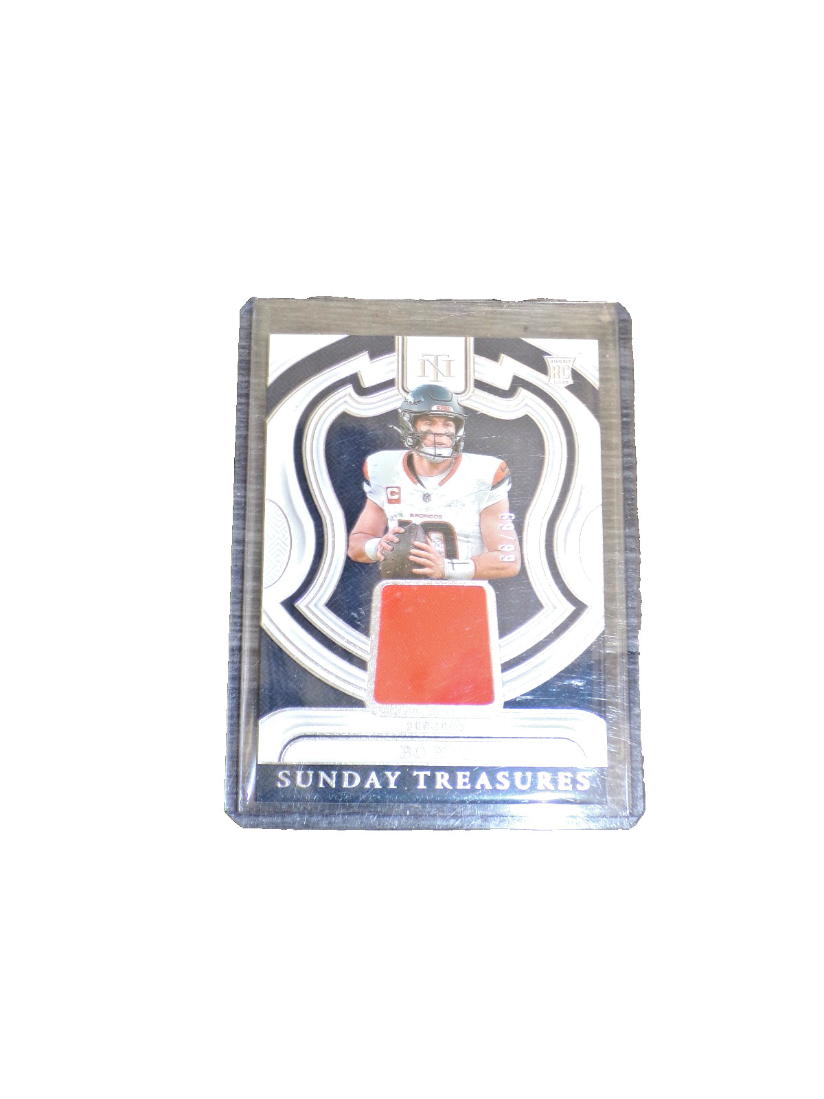 Bo Nix Panini National Treasures Sunday Treasures Relics #BNX Base