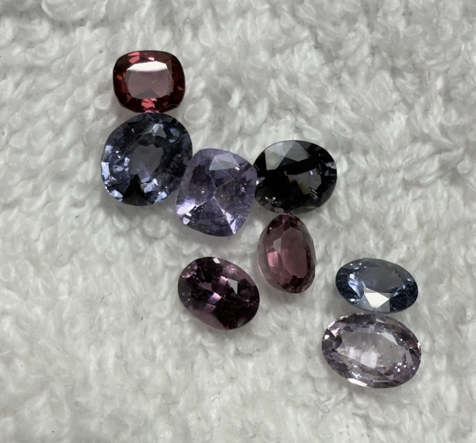 Natural Untreated  Pink,Blue &purple Spinel Lot 6.7Cts  Loose Gemstone Sri Lanka - Image 4 of 4