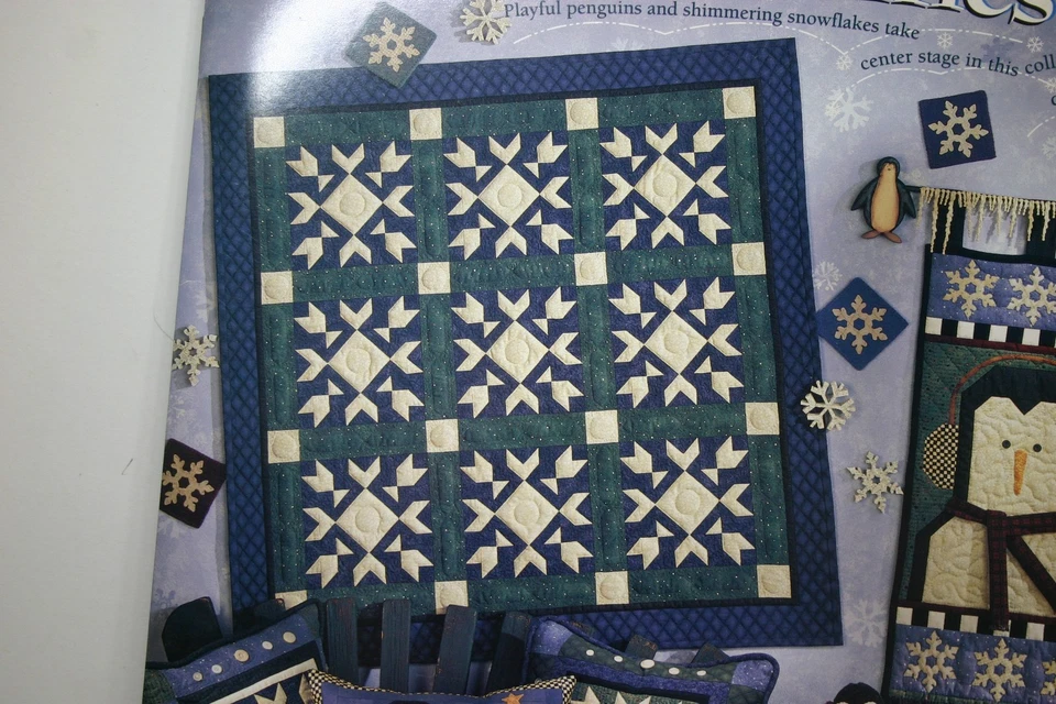 Mumm Winter Follies Quilt Pattern Book Penguins Snowflakes Wall Hangings Xmas - Image 2 of 4