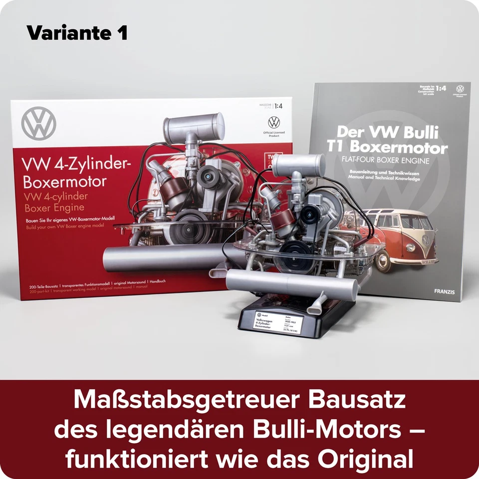 Motorbausatz VW 4-Zylinder-Boxermotor im Maßstab 1:4 - Bild 3 von 4