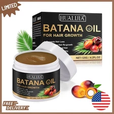 Raw Batana Oil for Hair Growth and Repair, 100% Pure Dr. Sebi Unrefined Batana O