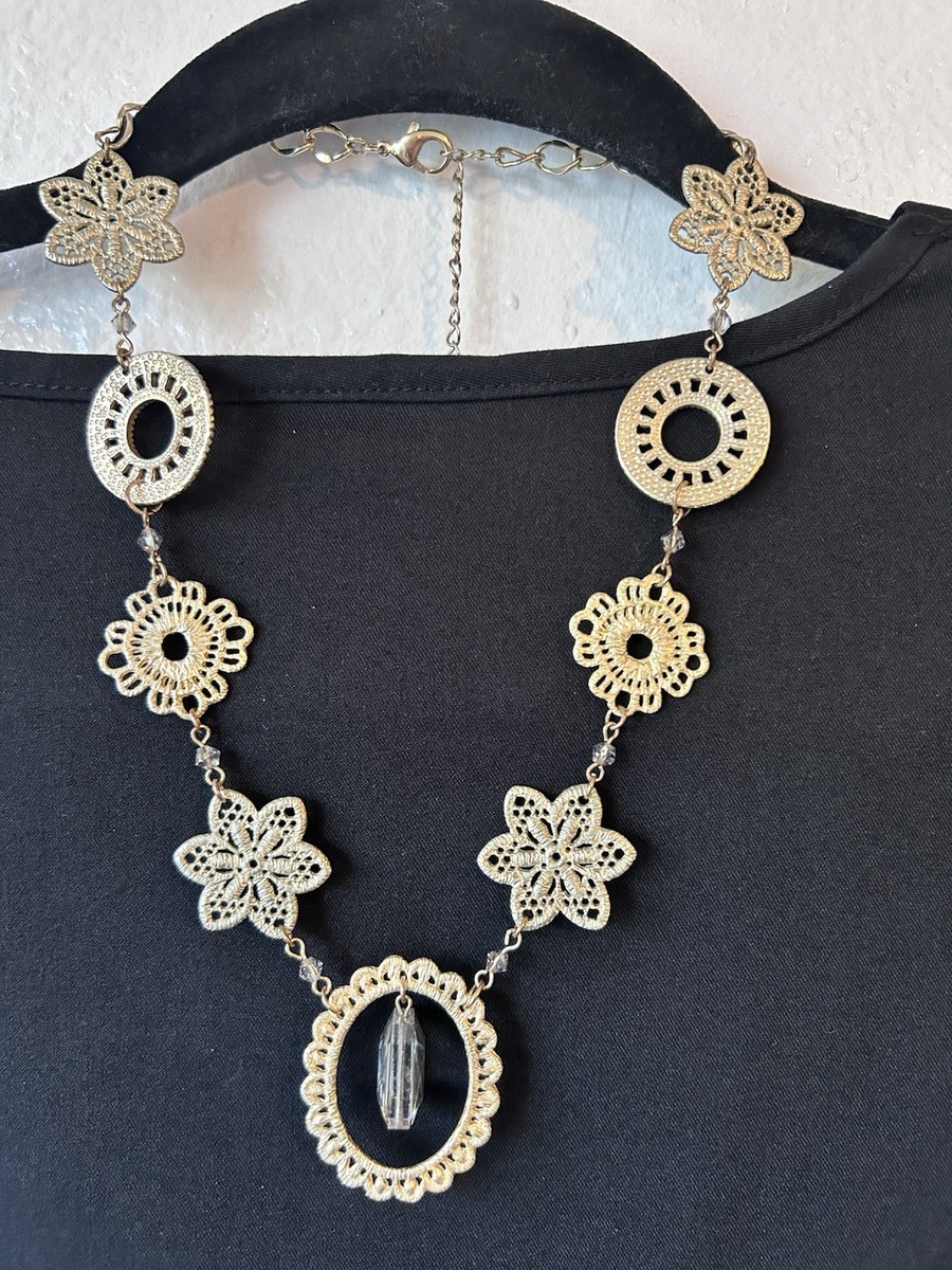 Eye-Catching Bohemian Statement Piece Pink Passion Statement Necklace, Repurposed Assemblage  main image 4