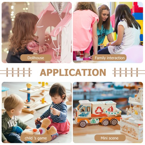3 Stück Hüte Dekoration Mini zum Basteln Miniatur schwarz Puppenzubehör - Bild 11 von 12